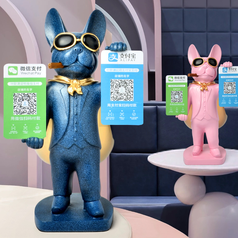 Creative Merchants Pendulum Pieces Nordic Ins Personality Cashier's Silver Counter two-dimensional nets Red Clothing Shop Decoration Opening Gifts