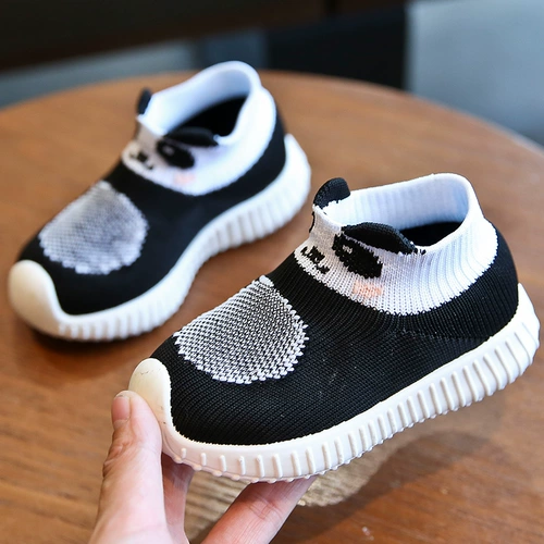 Летняя детская милая спортивная обувь, мультяшные дышащие туфли для мальчиков, нескользящие модные носки, удобная обувь