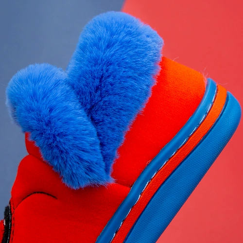 Дисней, детские мультяшные тапочки, демисезонная нескользящая удерживающая тепло обувь для девочек для мальчиков