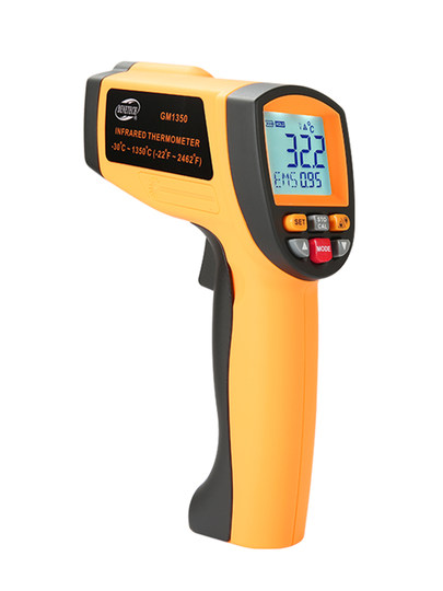 Biaozhi Gm1350 Non-Contact Handheld High-Temperature Industrial High-Precision Infrared Automatic Thermometer for Oil and Water Temperature Measurement
