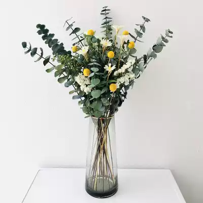 Immortal flower Large bouquet Light luxury air-dried natural eucalyptus leaves in the living room dried flowers Home decoration ornaments real flowers