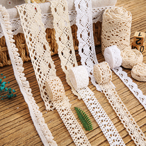 cotton thread lace home textile decoration cotton fabric lace DIY clothing accessories 2 3 cm curtains bed pint cotton elastic edge