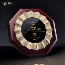 Zhuohe solid wood authorized brand custom medal wooden honor certificate to join dealers high-end plaque wooden tray custom