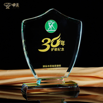 Crystal Medals Customized Chamber of Commerce Plaques Director Unit Card Production Honorary President Membership Custom Creative Trophy