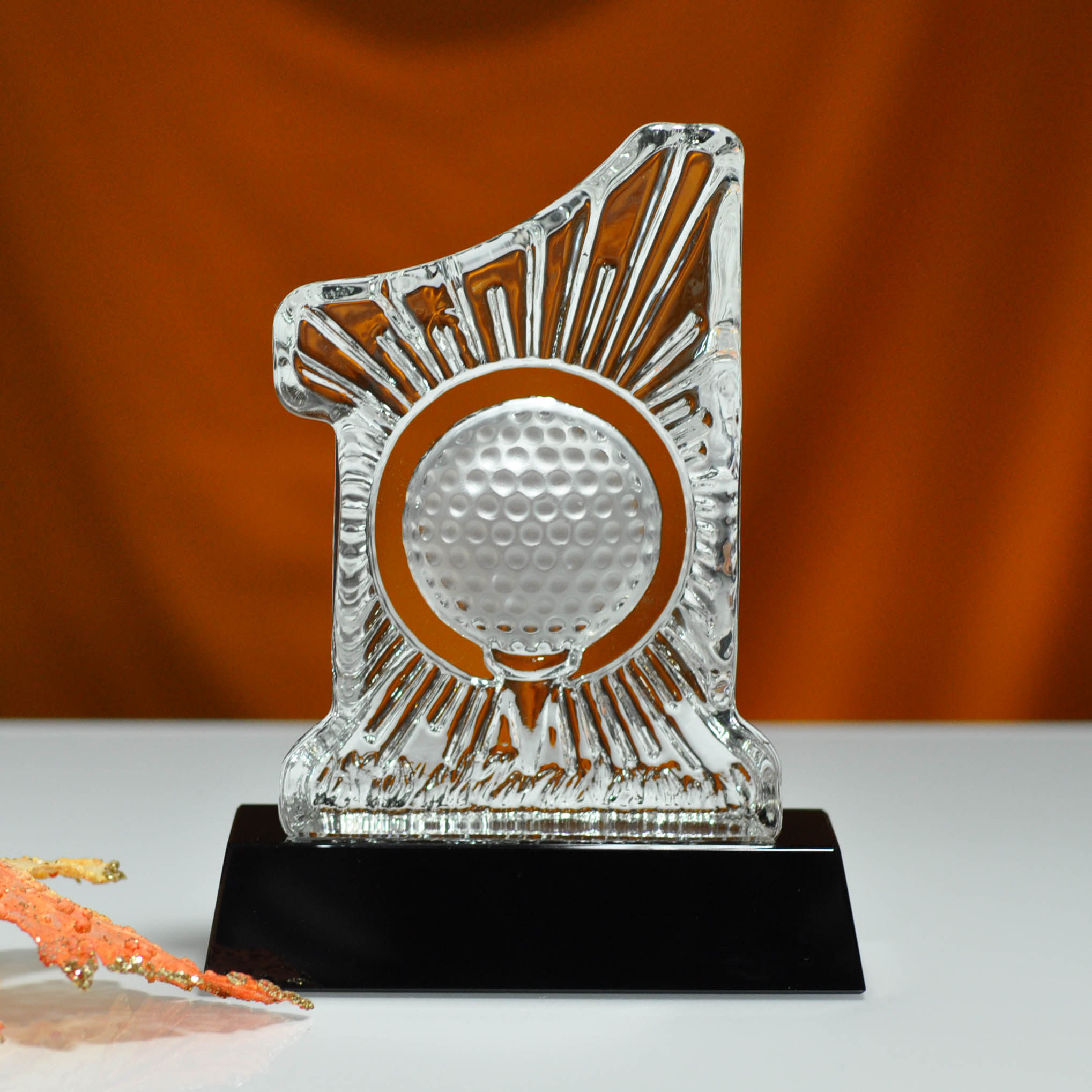 Golf Trophy Custom Personality Crystal Trophy Production Company Trophy School Office Corporate Event Trophy