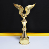 Making metal trophy cooperation win-win competition flying personality modeling Trophy medal custom double wing trophy Trophy