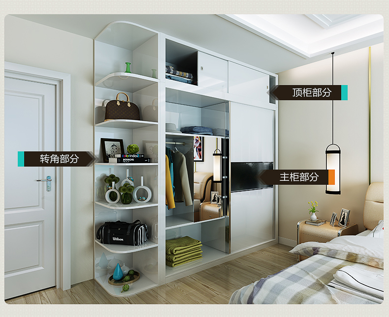 Gejieshi đồ nội thất kết hợp phòng ngủ phòng khách bộ đồ ăn bàn cà phê tủ TV giường da tủ quần áo bàn trang điểm