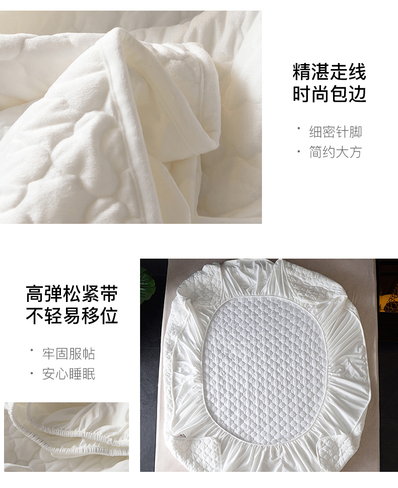 Pha lê nhung bông đệm đơn giường ấm giường Simmons bảo vệ tất cả bao gồm nệm có thể tháo rời bao gồm 1,8m ga chun trải giường	