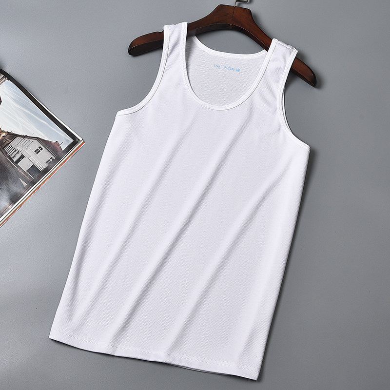 Summer Army fans White back Men's sleeveless fitness training sweatshirt servicemen sportswear vest suck sweat and air