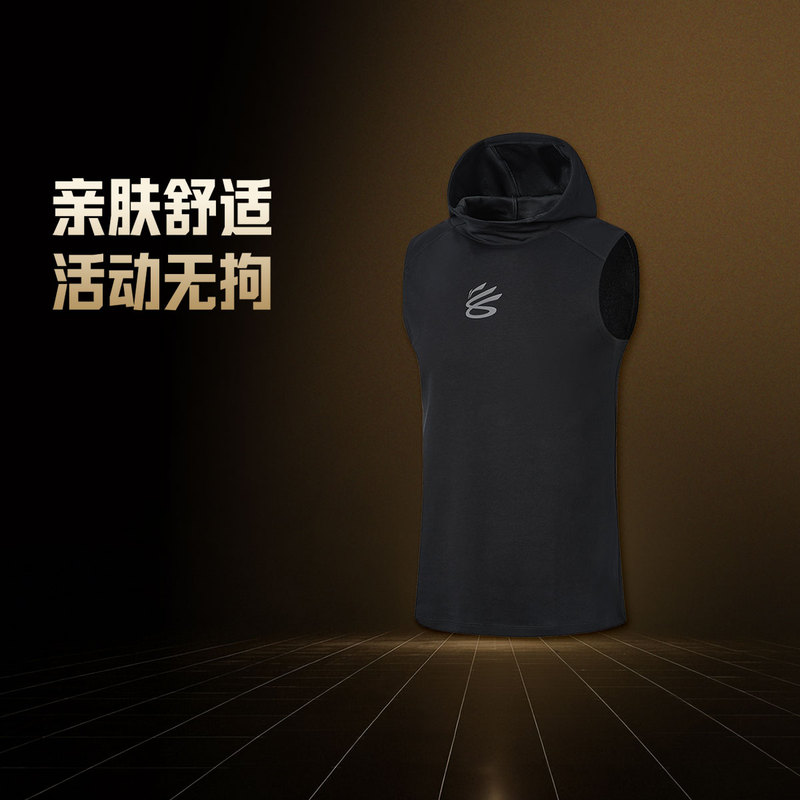 Li-Ning Curry China Tour Series Hooded Vest Men's 2026 New Comfortable Moisture-Wicking Vest Avsw195
