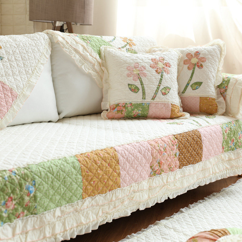 Nine Cats Cotton Sofa Cushion Fabric Cotton Sofa Cushion Four Seasons Anti-slip Modern Simple Combination Sofa Cover