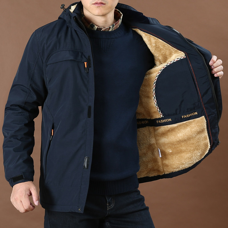 Glint Thickened Warm Outdoor Cotton Clothes Men Great Size Loose Casual Autumn Winter Coat Submachine Clothing Cotton Padded Jacket for men