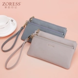 Бумажник, длинная универсальная вместительная и большая сумка через плечо с молнией, из натуральной кожи, японские и корейские, в корейском стиле