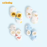 Детские демисезонные стеганые носки, удерживающая тепло детская удобная обувь, шнурок-держатель для сна, гетры для новорожденных