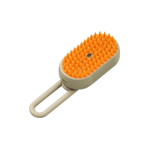 Silver gradient cat comb to remove floating hair cat bath silicone massage comb beauty knot-opening spray comb high-looking dog comb