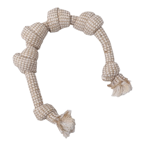 Dog chewing rope dog toy teeth grinding good-looking solid color hemp rope braided ball chewing rope knot human pet interactive dog supplies