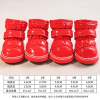 Патентная кожаная сапоги-красные