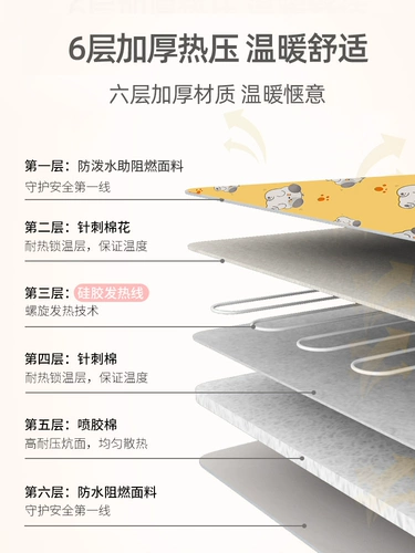 Электрическое одеяло для домашних животных, грелка для собак, постоянная температура, защита от протечек, небольшой подогрев, электрический матрас для щенков Тедди зимой
