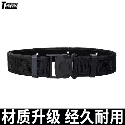 Security belt outdoor canvas belt outer belt security S tactical belt combat training suit wear-resistant belt