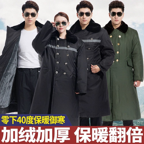 Армейское хлопковое пальто зеленый человек в зиме сгущенным ультра -много рабочей страховой пальто северо -восток хлопковой куртки женский защитный костюм.