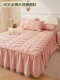 Casual Cotton Bed Skirt Single Piece 2026 New Model Suitable for All Seasons Quilted Bed Cover with Skirt Princess Style Bedspread Pure Cotton