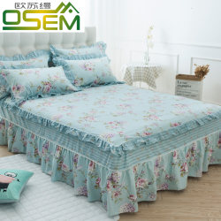 2026 New Style All-Cotton Princess Lace Bedspread Pure Cotton Bed Skirt Style Single Bed Cover Summer Bed Sheet Suitable for All Seasons