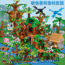  Mini Minecraft building blocks assembly toys boys small particle house childrens puzzle puzzle 6-8-10 years old