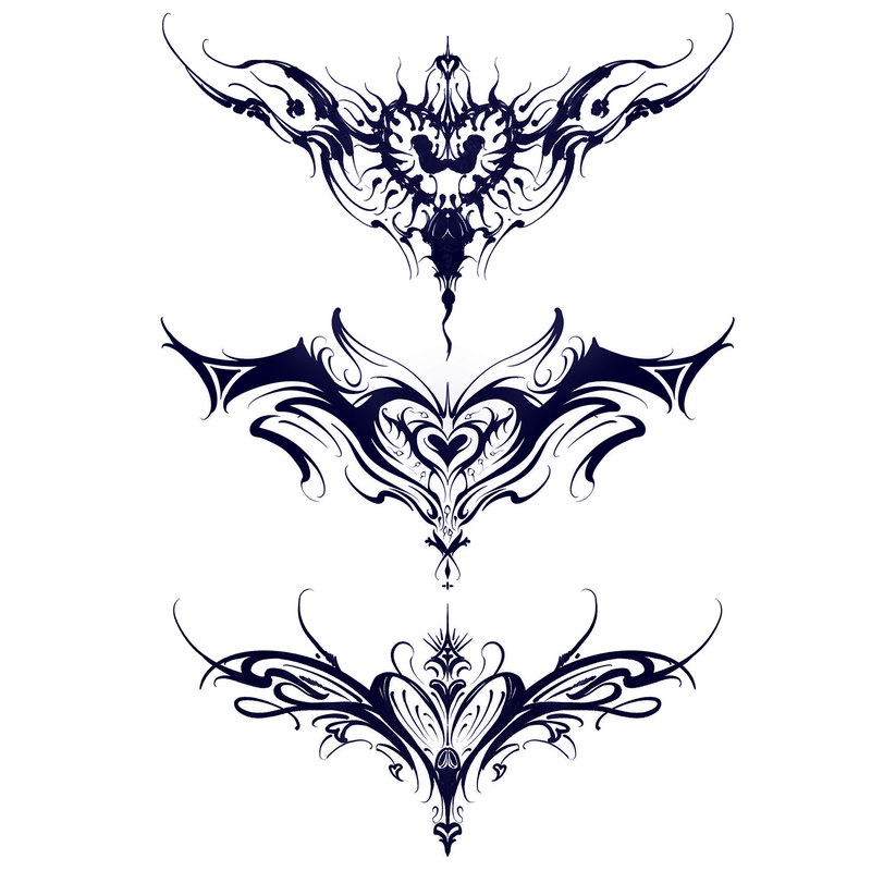 New Exclusive Succubus Tattoo Stickers for Women, Private Herbal Juice Tattoo Cover-Up Stickers for Lower Abdomen, Lower Back, and Chest