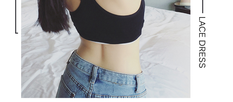 2 mảnh chống sáng đẹp lưng quấn ngực ống áo ngực đáy quần lót nữ yoga thoáng khí phần mỏng hoang dã áo ngực dây rút