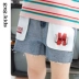 gxgkids quần áo trẻ em cô gái quần short denim 2020 mới mùa hè trẻ em thời trang quần nóng quần tây phong cách mùa hè - Quần jean