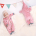 Bộ đồ ngủ cho bé mùa đông san hô nhung hoạt hình dễ thương cotton dày chống lạnh 0-3 tuổi nữ nam bé thân áo liền quần hình thú trẻ em Áo liền quần