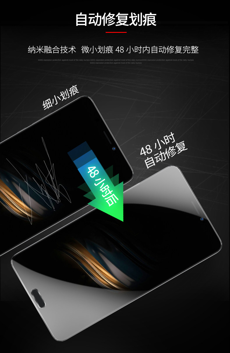 魅族pro7钢化水凝膜魅族15手机软膜plus全屏覆