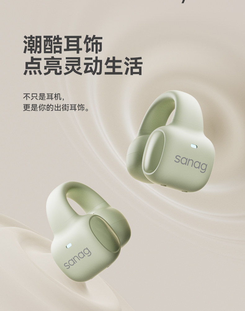 送料無料】sanag S3s サナグ Bluetooth ヘッドセット イヤークリップ