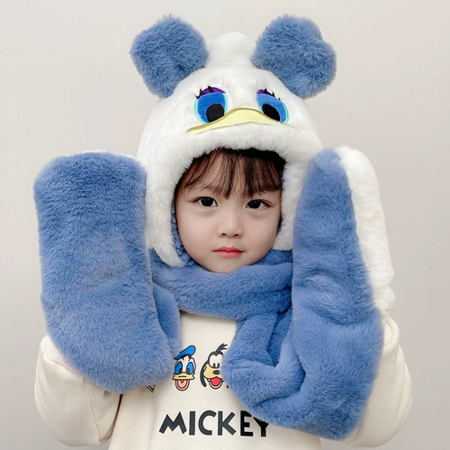 Детская шапка, шарф, перчатки, демисезонный детский удерживающий тепло ветрозащитный комплект, 3 предмета