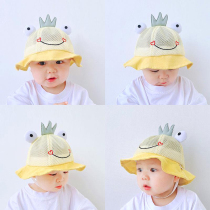 Baby Summer sun visor sunscreen sunscreen slim mesh hat breathable baby fisherman hat boy girl pelvic hat child