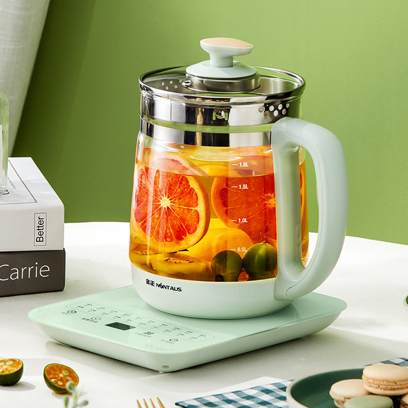 Jinzheng health pot Automatic thickened glass insulation decoction pot Multi-function electric decoction pot boiled tea Black tea Flower tea