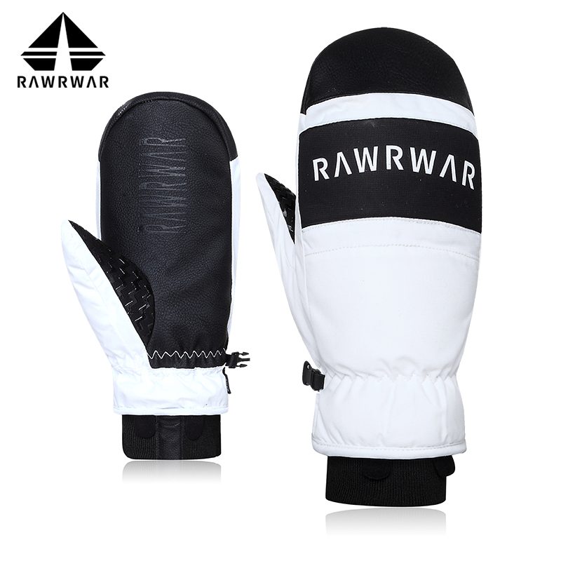 Single Board Double Board Ski Gloves Stuffy WATERPROOF AND WARM FEMALE BRAWAND GLOVES WINTER OUTDOOR SPORT THICKENED GLOVES-Taobao