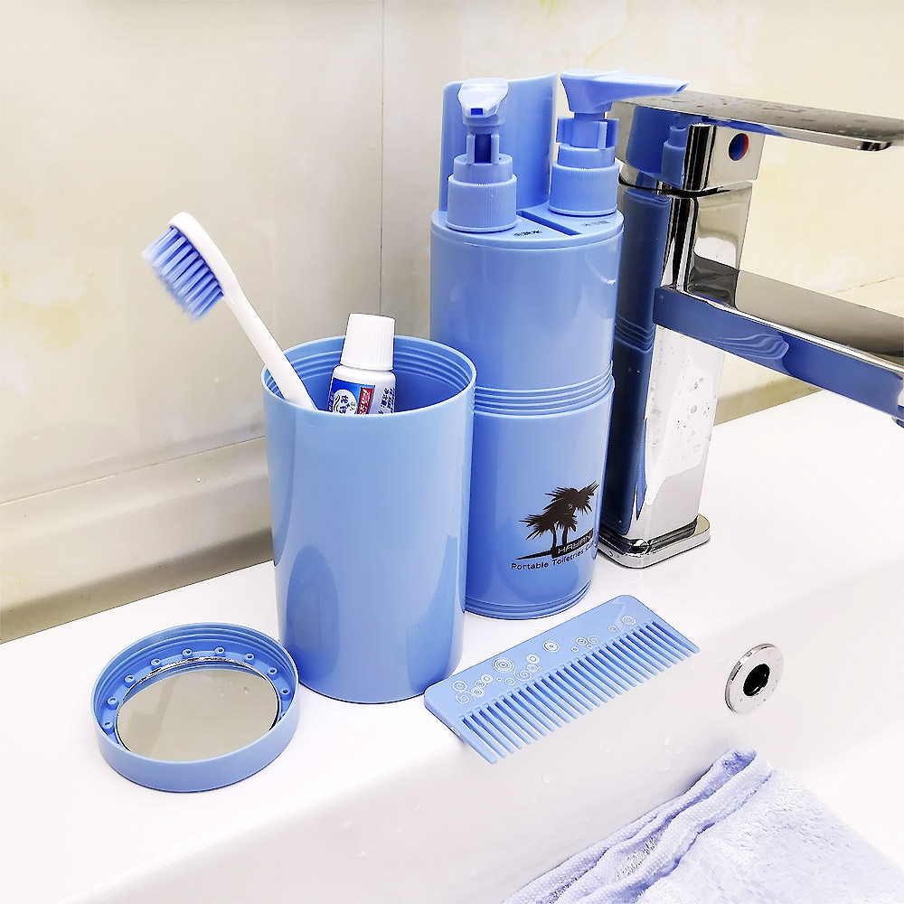 Wash cup Portable business travel outdoor toothbrush Sub-bottle set Bag bag men's bath bag women's travel supplies