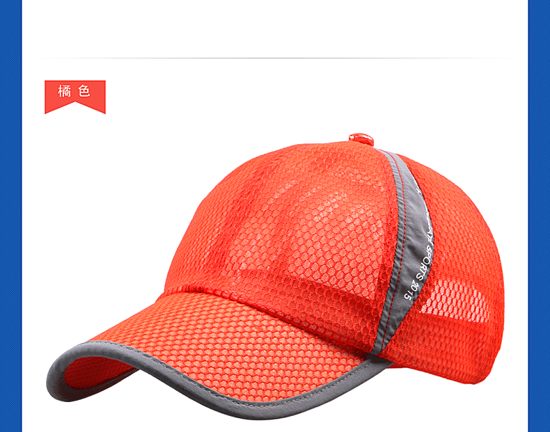Mùa hè net nam giới và phụ nữ chống đập hat mặt trời thời trang giản dị mũ ngoài trời lưới cap mũ bóng chày thể thao thoáng khí cap mũ lưỡi trai đen