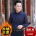 Mùa xuân 2018 mới bố và bố 40-50 tuổi áo dài tay kẻ sọc kinh doanh áo sơ mi nam trung niên giản dị áo vải voan Mùa xuân