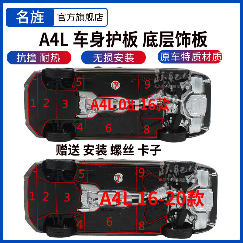 Apply Audi new A4L body protection plate chassis protection plate Lower protection plate engine protection plate gearbox lower protective plate