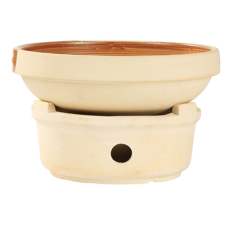 Earth Pottery Alcohol Stove Home Dining Room Single Small Hot Pot Hotel Dry Pan Vegetable Bowl Retro High Temperature Resistant Large Deep Bowl Shallow Bowl