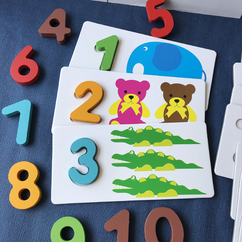 Baby Recognize Color Shape Building Blocks Digital Logarithmic Board Find Shadow Puzzle Toy Letter Cognition Early Education 1-3 years old