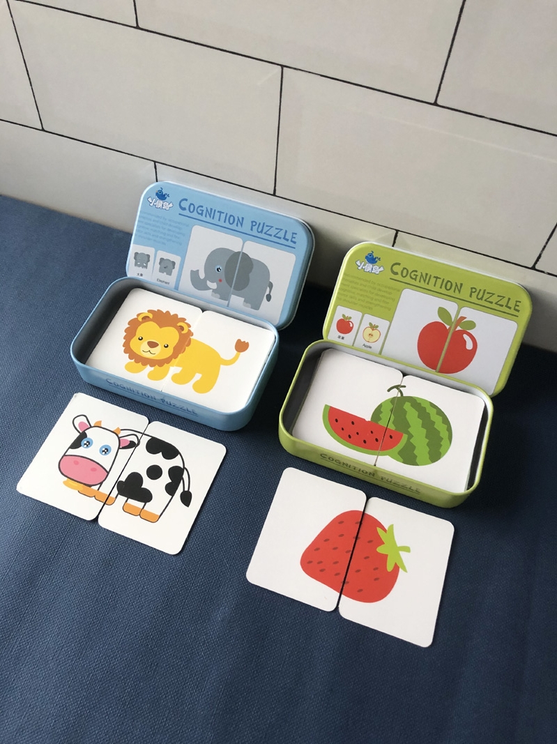 Child Pairing Cognition Card Baby Puzzle Monsoon Puzzle Early Education Toys 2-3-4 Year Old Enlightenment Puzzle Toys-Taobao