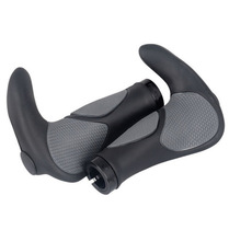 Mountain bike rubber horn handle bicycle handle double lock non-slip sub-handle
