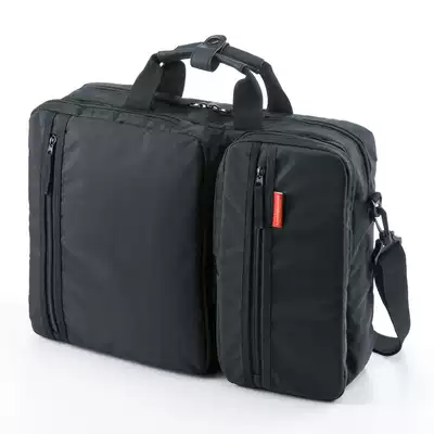 Japan SANWA portable single shoulder large capacity business multi-function anti-splashing computer bag Office 15 6