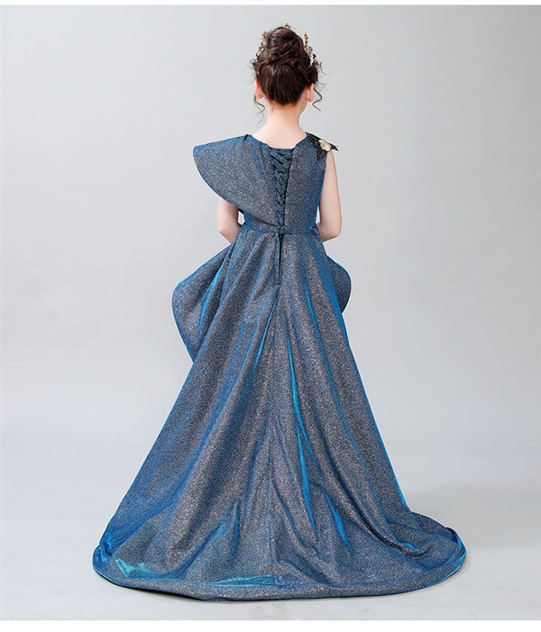 Trẻ em ăn mặc nữ công chúa quý tộc ăn mặc catwalk cao cấp nước ngoài air trailing chủ nhỏ chơi piano sequin nhảy - Váy trẻ em áo vest bé trai 1-2 tuổi