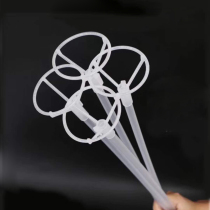 Add hard balloon support rod Bobo ball extended support rod Balloon rod drag plastic accessories rod Aluminum film balloon hand-held rod