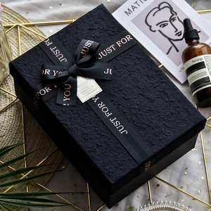 Gift Box for Boys, Gift Packaging Box, Birthday Gift Box, Empty Box, High-End Black Box, Perfume Gift Box