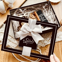 Прозрачная большая брендовая подарочная коробка на день Святого Валентина, подарок на день рождения